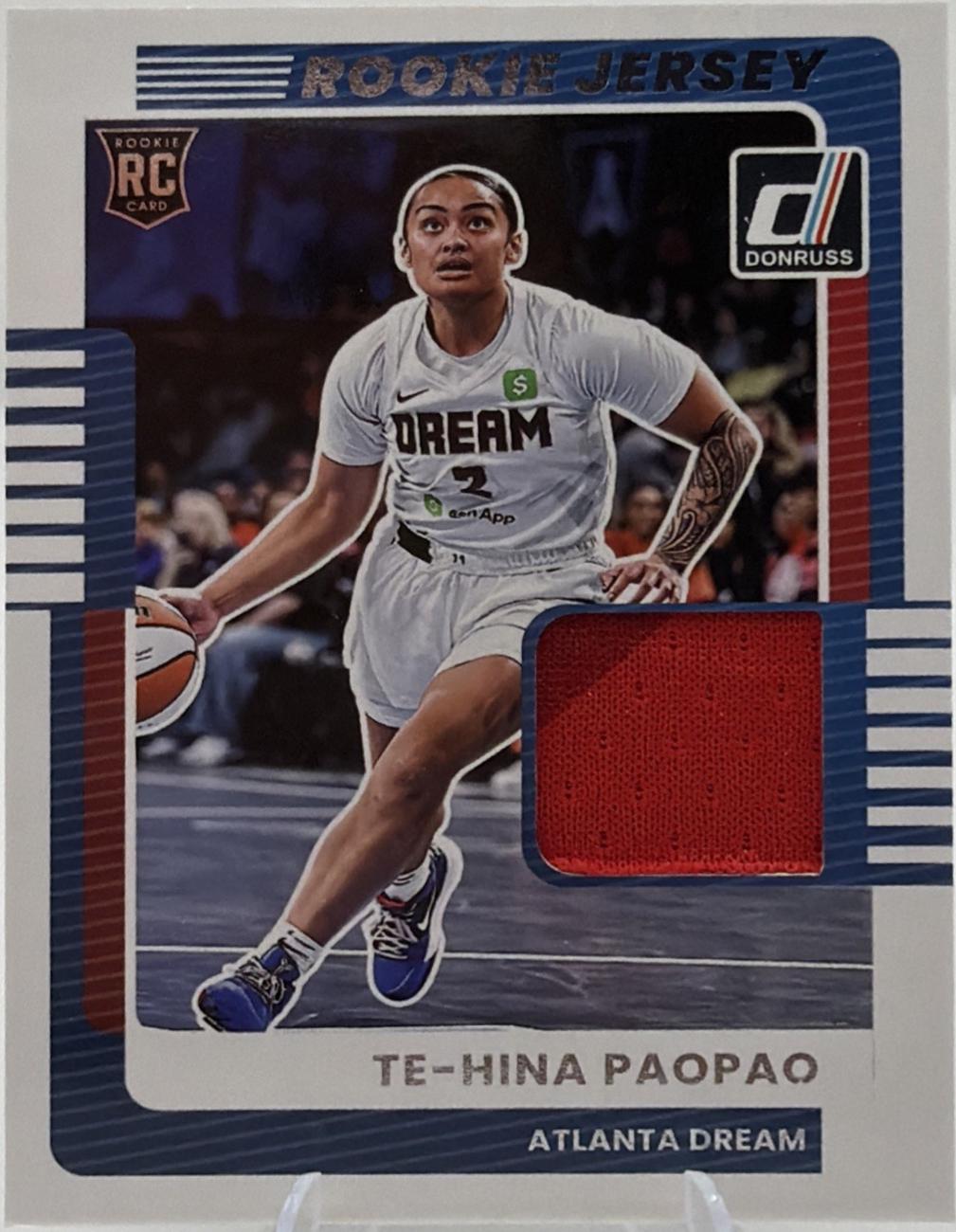 2025 Panini Donruss WNBA Rookie Jersey Te-Hina Paopao #14 card