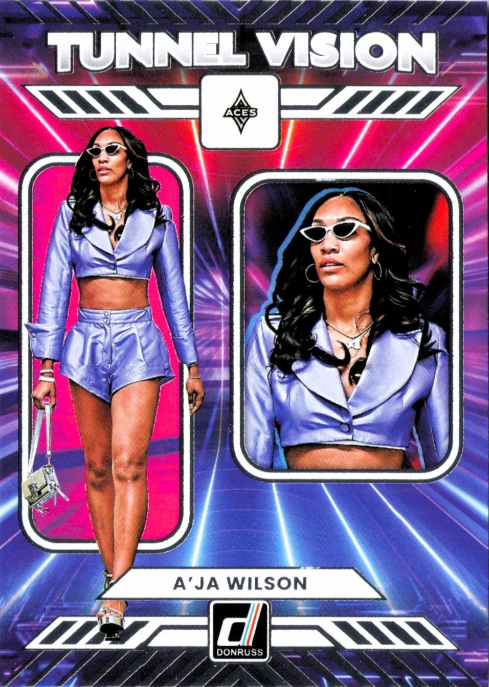2025 Panini Donruss WNBA Tunnel Vision A'ja Wilson #13 card