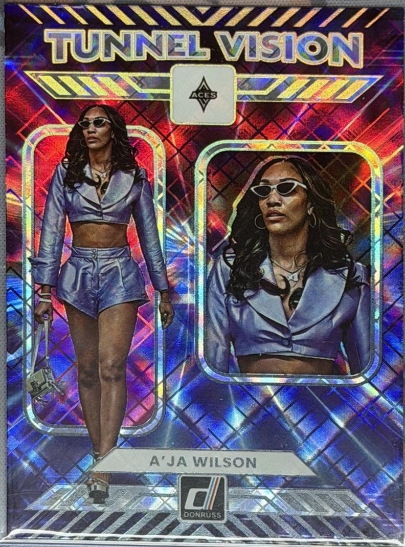 2025 Panini Donruss WNBA Tunnel Vision A'ja Wilson [Diamond] #13 card