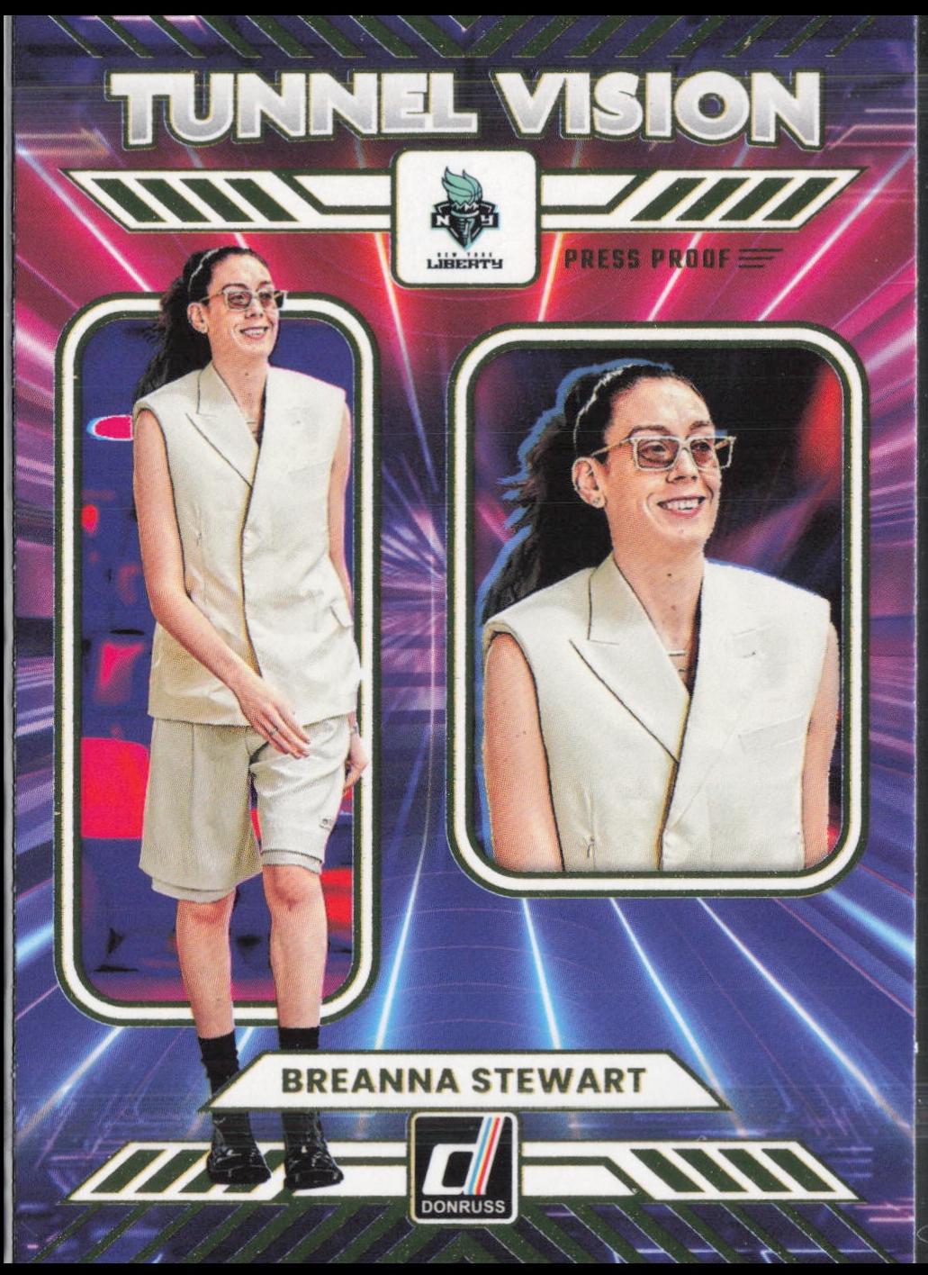 2025 Panini Donruss WNBA Tunnel Vision Breanna Stewart [Press Proof] #6 card