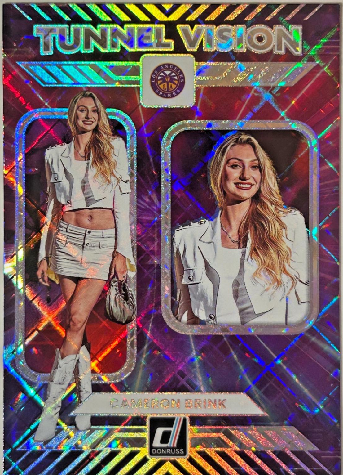 2025 Panini Donruss WNBA Tunnel Vision Cameron Brink [Diamond] #8 card