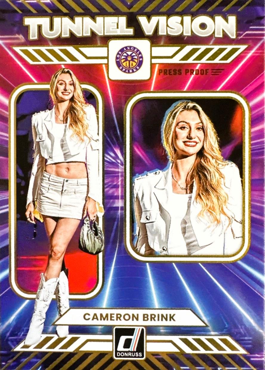 2025 Panini Donruss WNBA Tunnel Vision Cameron Brink [Press Proof] #8 card