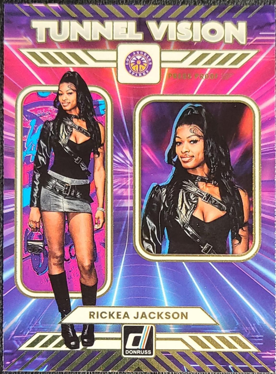 2025 Panini Donruss WNBA Tunnel Vision Rickea Jackson [Press Proof] #12 card
