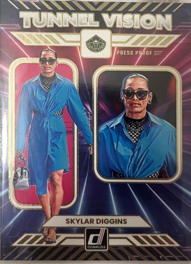 2025 Panini Donruss WNBA Tunnel Vision Skylar Diggins [Press Proof] #7 card