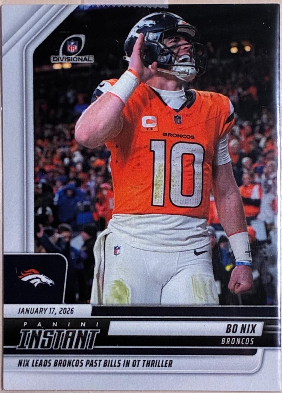 2025 Panini Instant Bo Nix #420 card