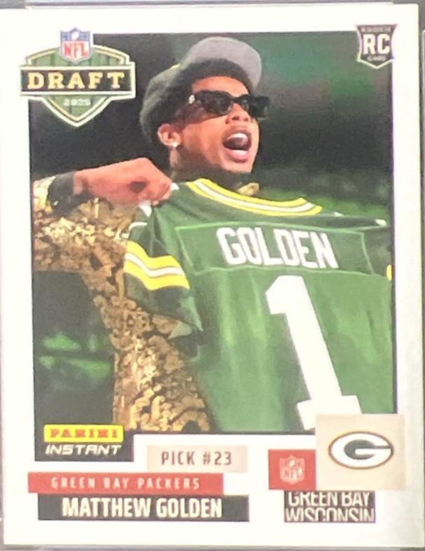 2025 Panini Instant Draft Night Matthew Golden #NFLDN-12 card