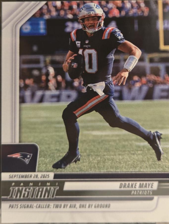 2025 Panini Instant Drake Maye #104 card