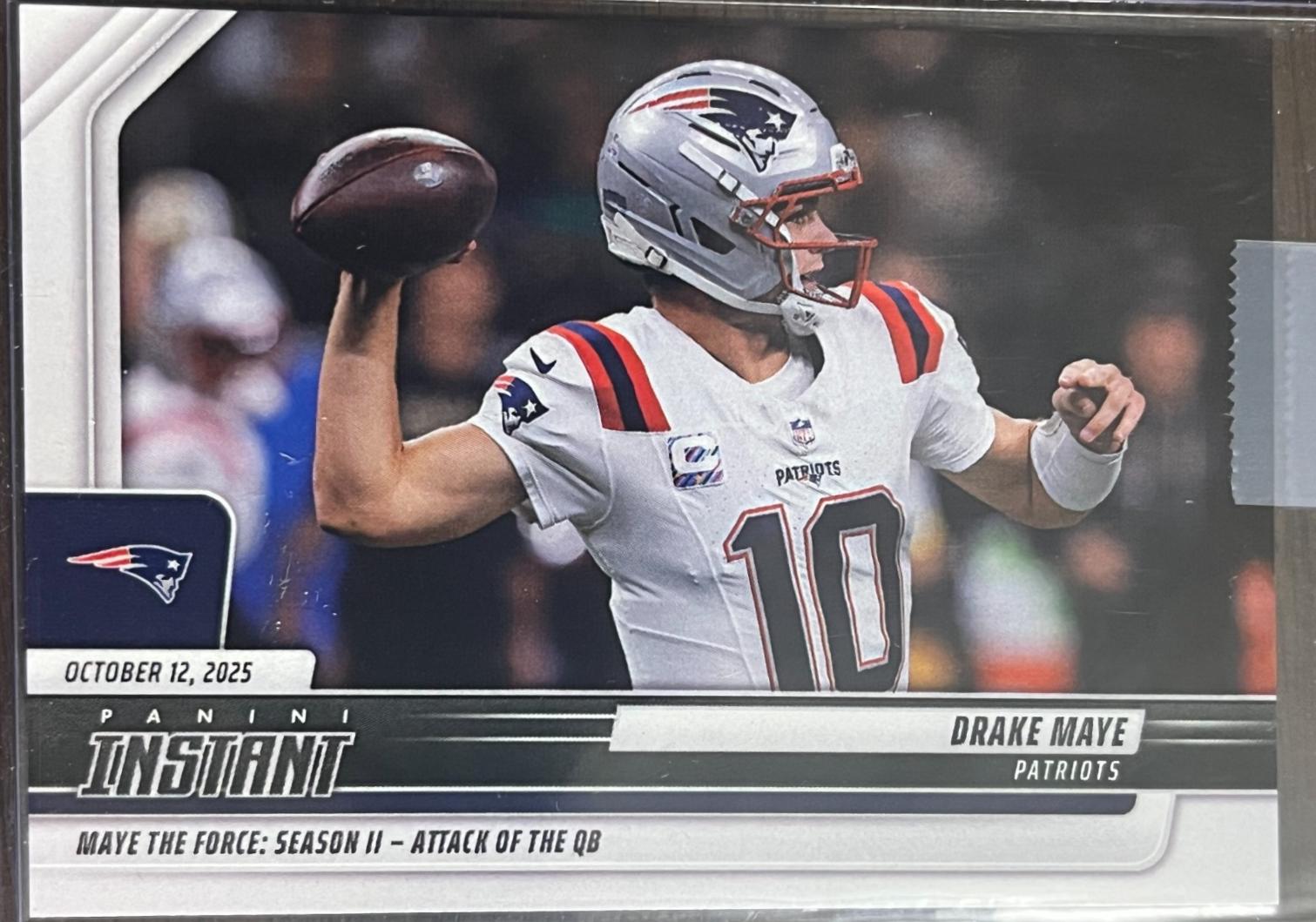 2025 Panini Instant Drake Maye #141 card