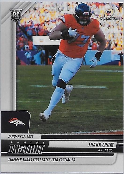 2025 Panini Instant Frank Crum #422 card