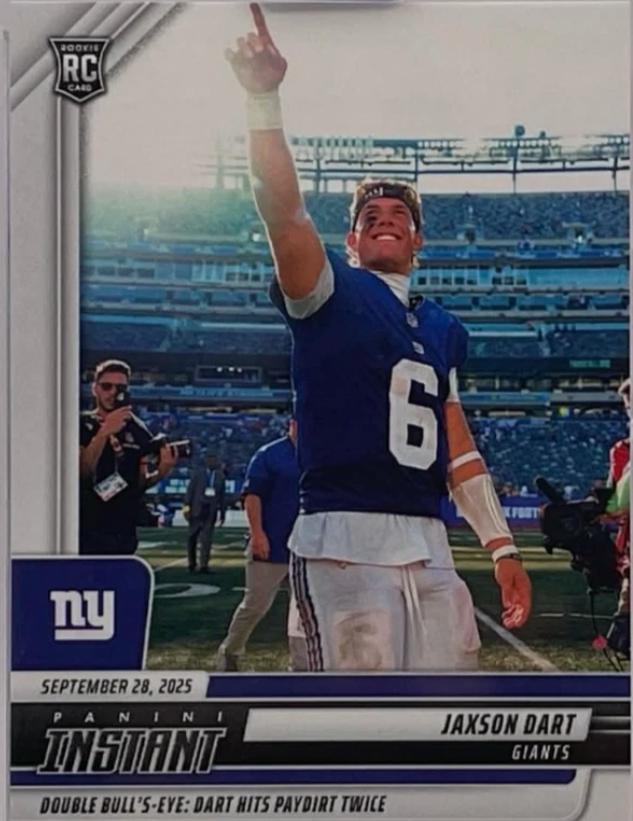 2025 Panini Instant Jaxson Dart #105 card