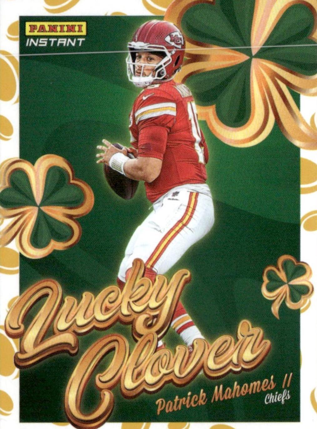 2025 Panini Instant Lucky Clover Patrick Mahomes II #1 card