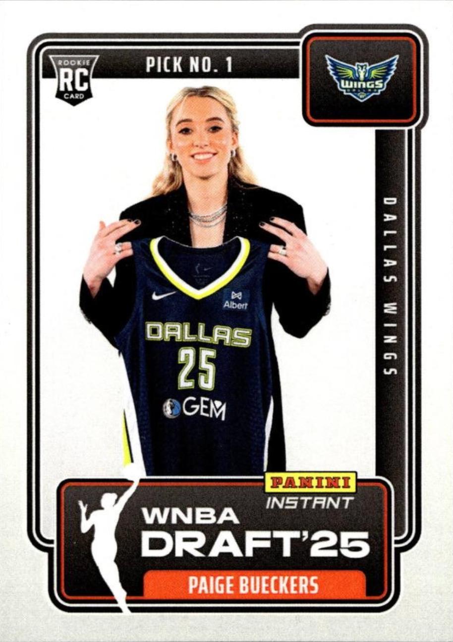 2025 Panini Instant WNBA Draft Night Paige Bueckers #DN-1 card