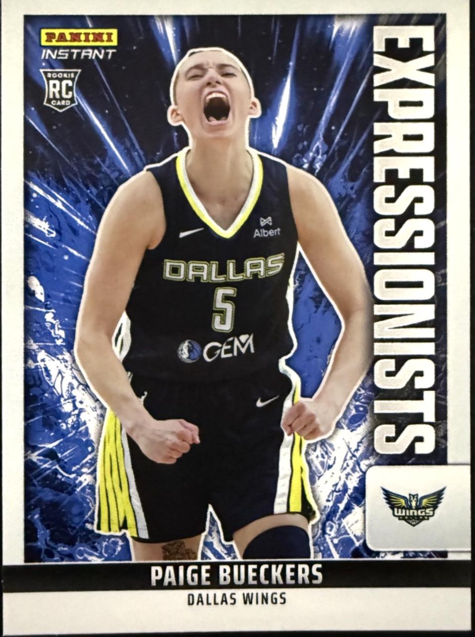 2025 Panini Instant WNBA Expressionists Paige Bueckers #EXP-5 card