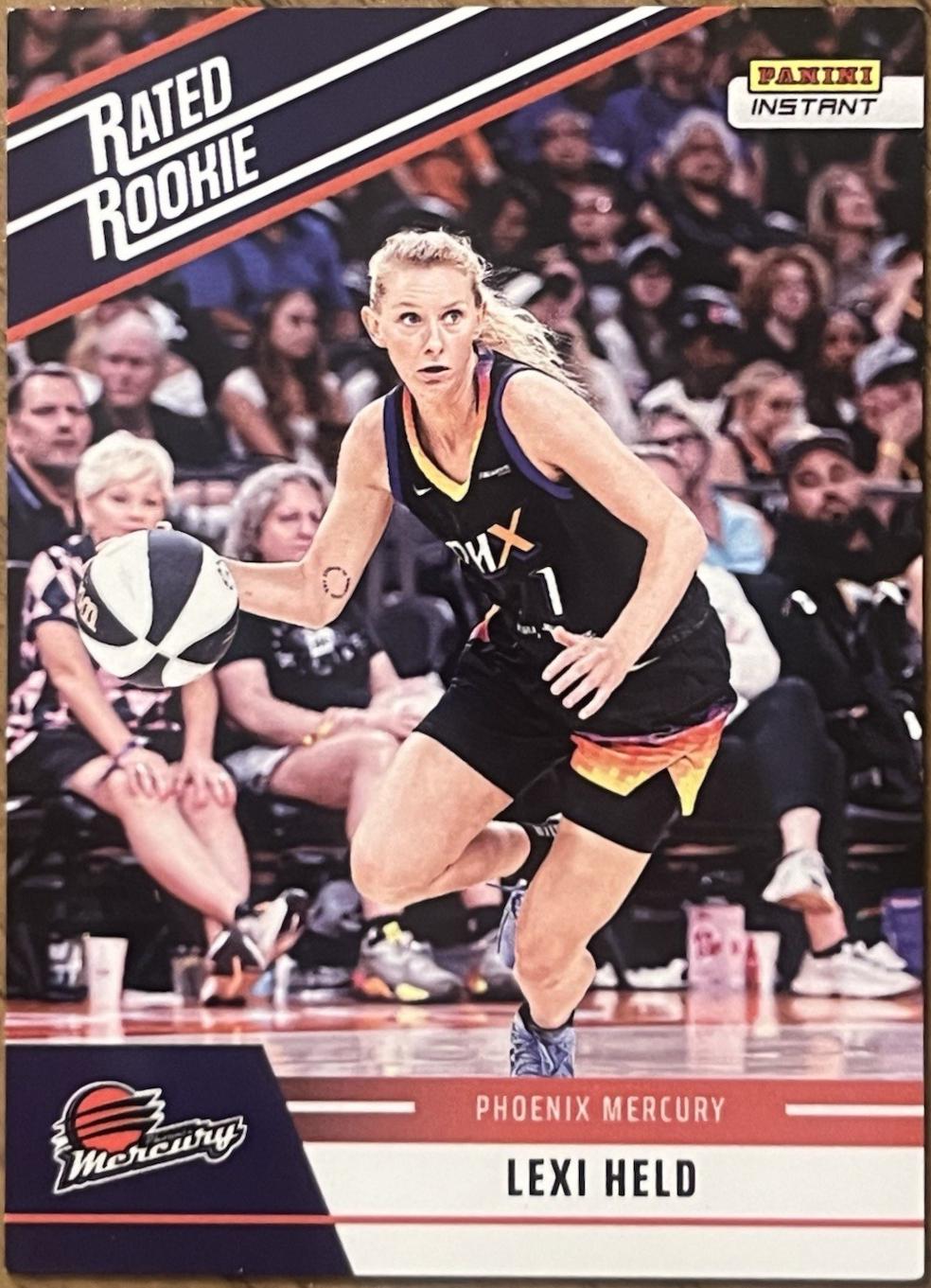 2025 Panini Instant WNBA Retro Rated Rookies Lexi Held #RRR-5 card