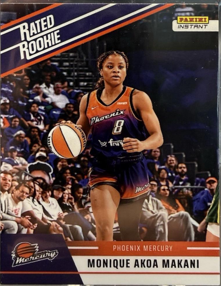 2025 Panini Instant WNBA Retro Rated Rookies Monique Akoa Makani #RRR-6 card