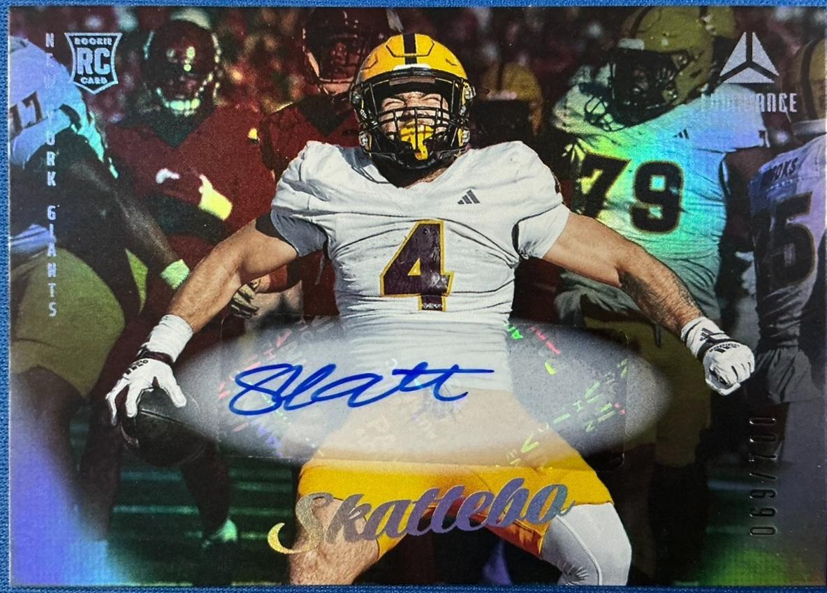 2025 Panini Luminance Cam Skattebo [Autograph] #180 card