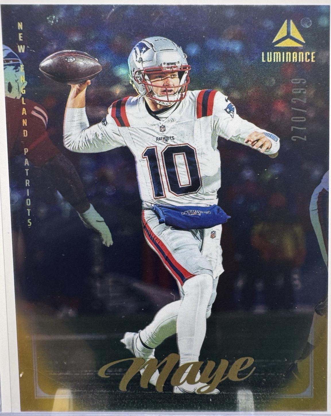 2025 Panini Luminance Drake Maye [Gold] #14 card