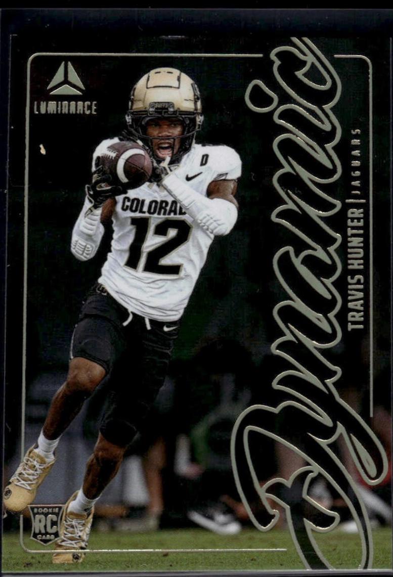 2025 Panini Luminance Dynamic Rookie Travis Hunter #1 card