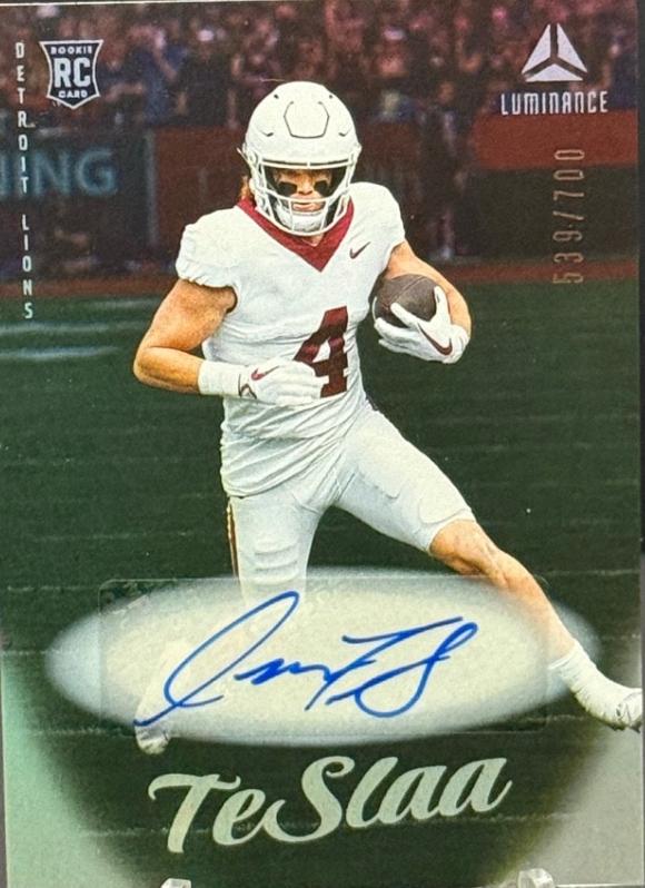 2025 Panini Luminance Isaac TeSlaa [Autograph] #164 card