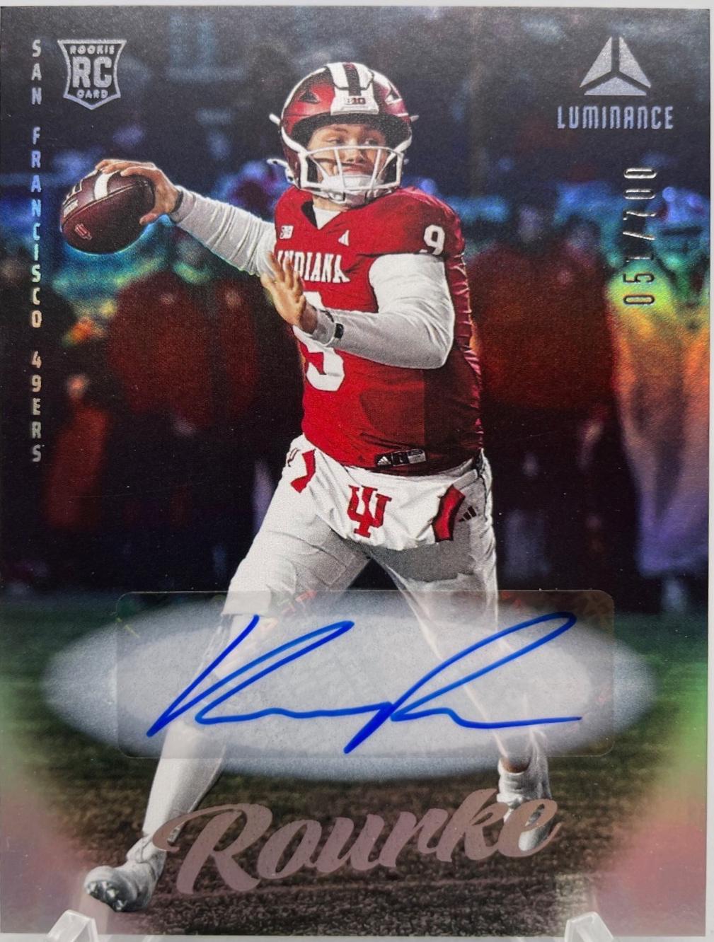 2025 Panini Luminance Kurtis Rourke [Autograph] #107 card