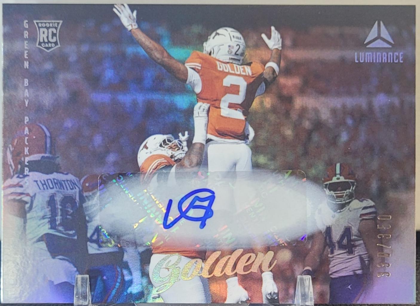2025 Panini Luminance Matthew Golden [Autograph] #187 card