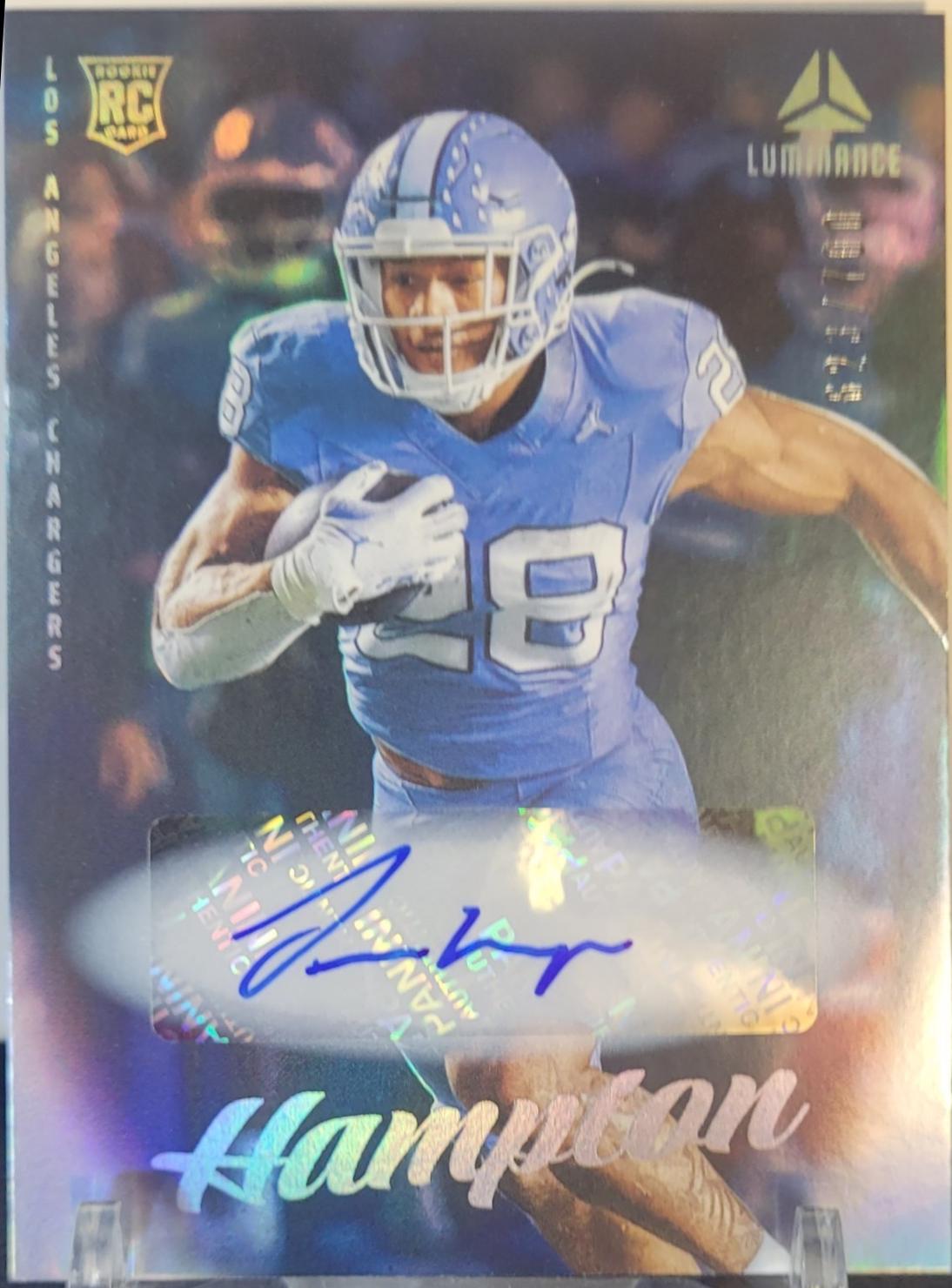 2025 Panini Luminance Omarion Hampton [Autograph] #111 card