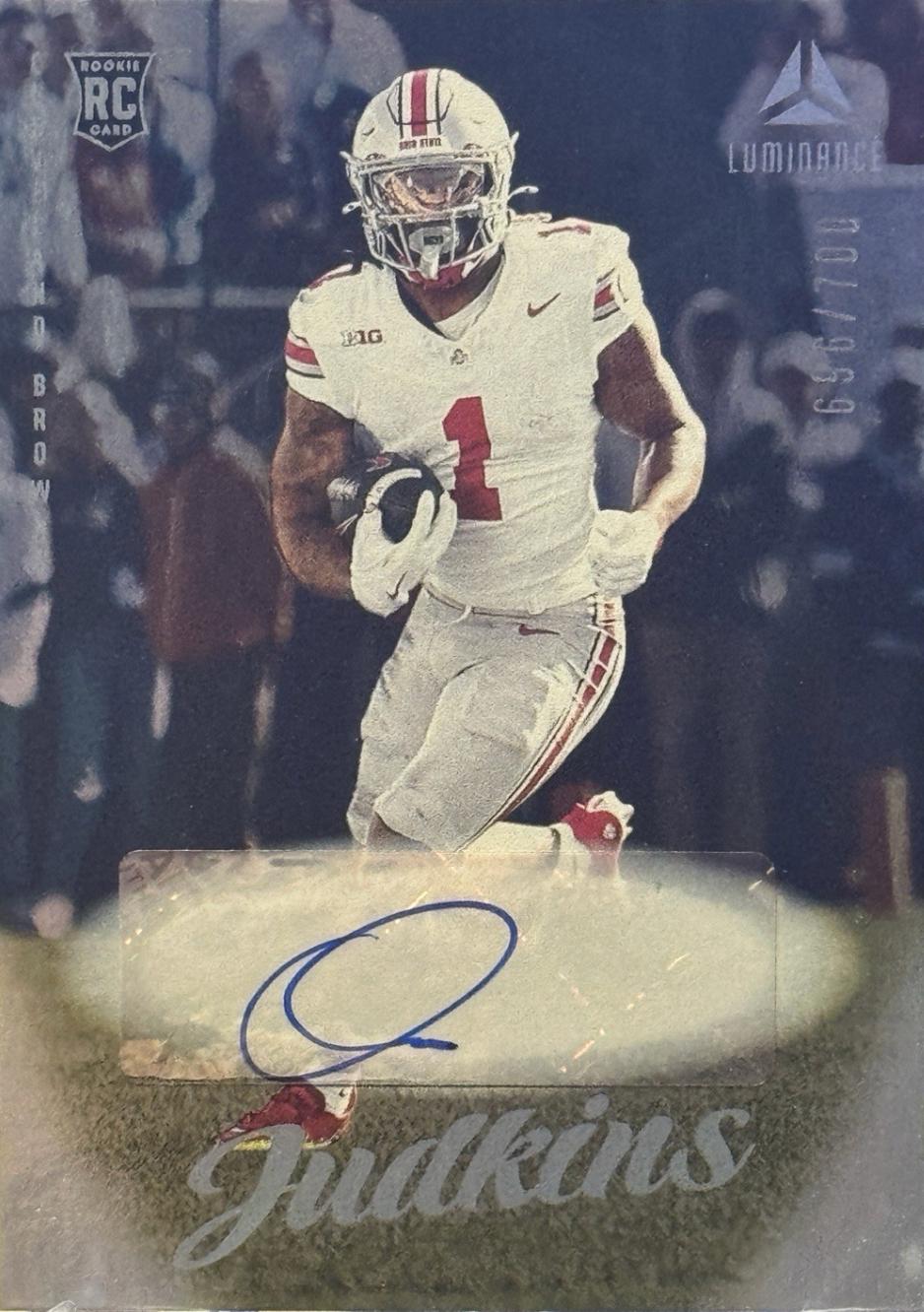 2025 Panini Luminance Quinshon Judkins [Autograph] #110 card