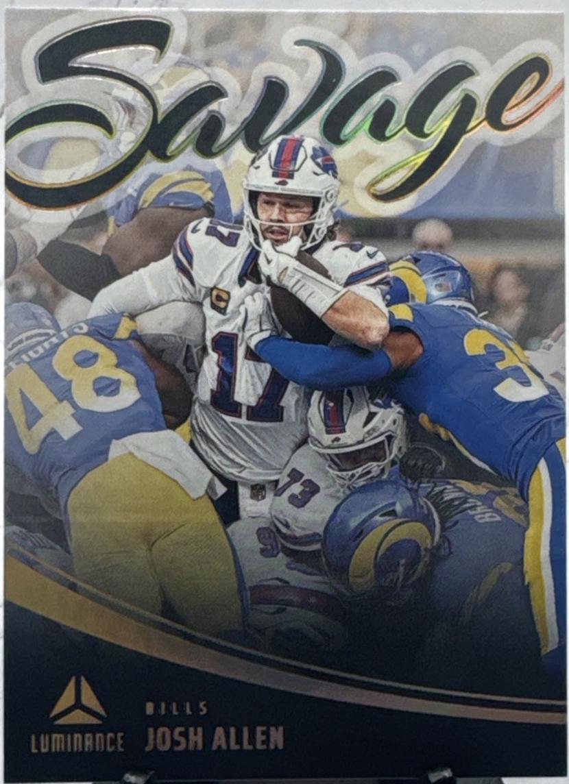 2025 Panini Luminance Savage Josh Allen #1 card