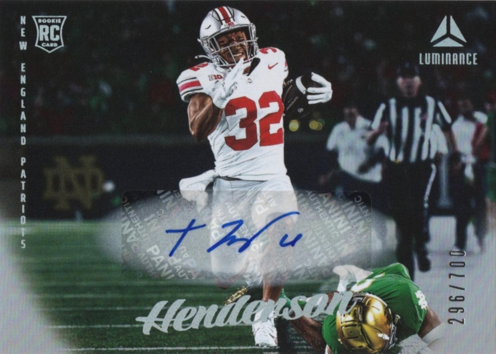 2025 Panini Luminance TreVeyon Henderson [Autograph] #179 card