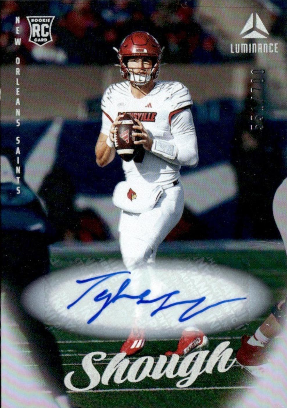 2025 Panini Luminance Tyler Shough [Autograph] #130 card