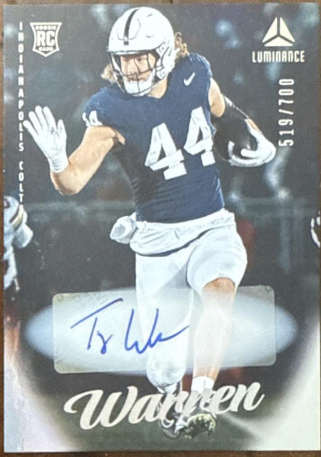 2025 Panini Luminance Tyler Warren [Autograph] #138 card