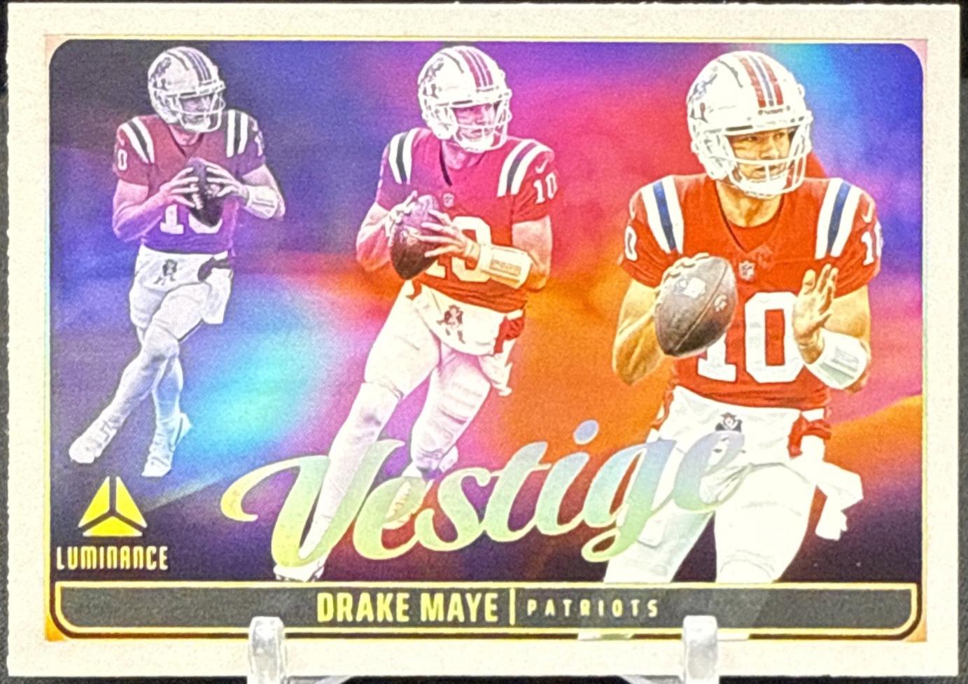 2025 Panini Luminance Vestige Drake Maye #6 card