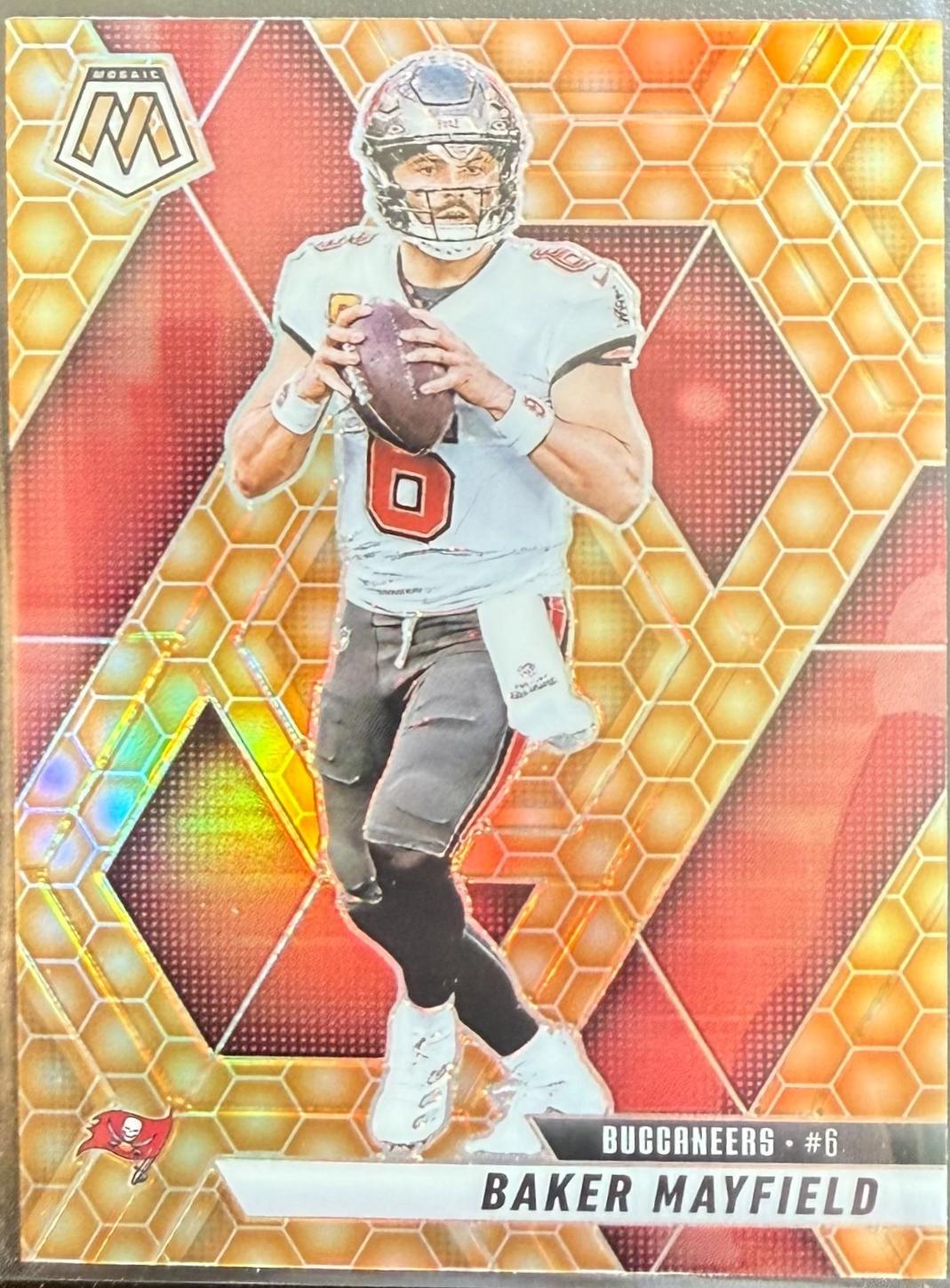 2025 Panini Mosaic Baker Mayfield [Honeycomb] #82 card