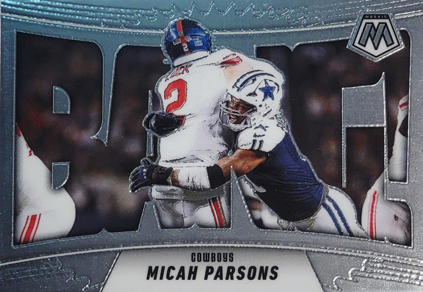 2025 Panini Mosaic Bang Micah Parsons #6 card