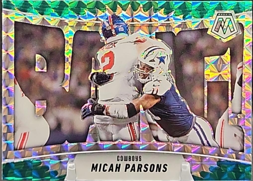 2025 Panini Mosaic Bang Micah Parsons [Mosaic Green] #6 card