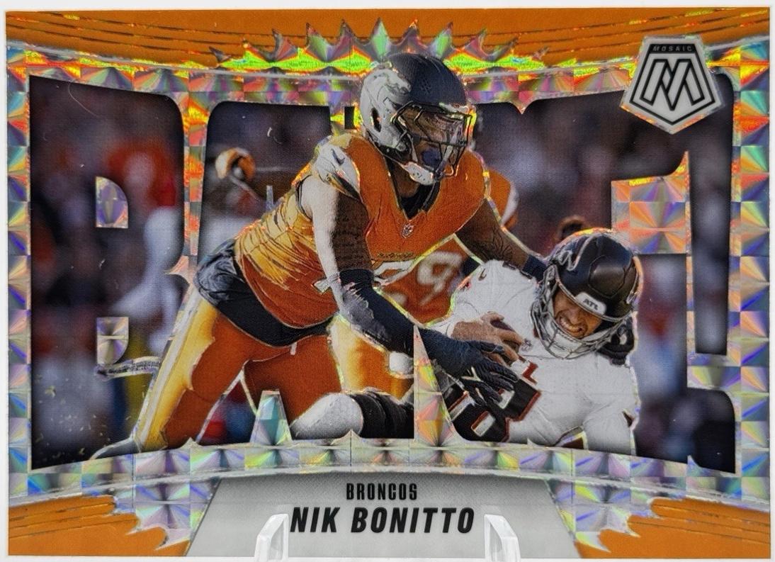 2025 Panini Mosaic Bang Nik Bonitto [Mosaic Orange Fluorescent] #5 card