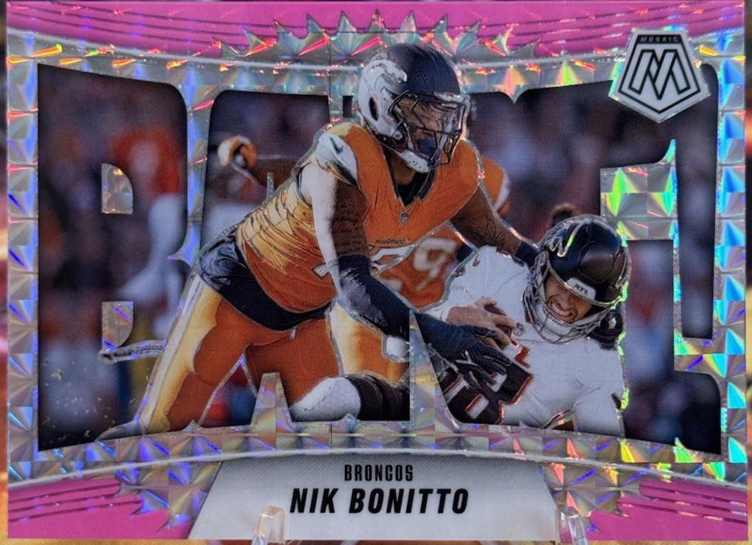 2025 Panini Mosaic Bang Nik Bonitto [Mosaic Pink Fluorescent] #5 card