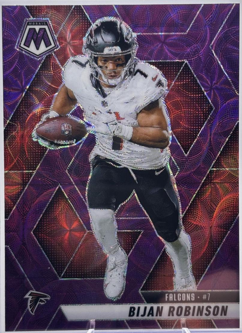 2025 Panini Mosaic Bijan Robinson  [Purple Scope] #166 card