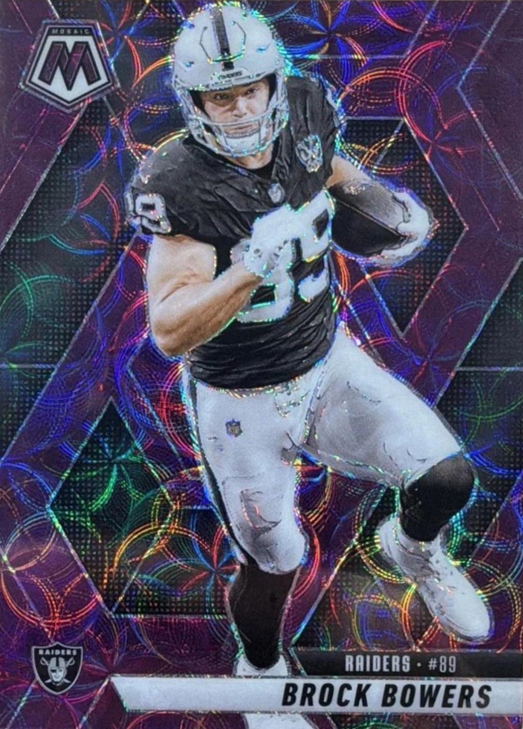 2025 Panini Mosaic Brock Bowers [Purple Scope] #5 card