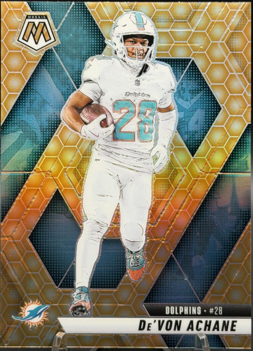2025 Panini Mosaic De'Von Achane [Honeycomb] #58 card