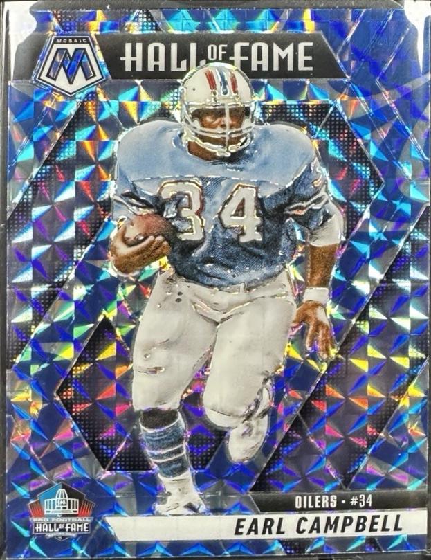 2025 Panini Mosaic Earl Campbell [Reactive Blue] #294 card