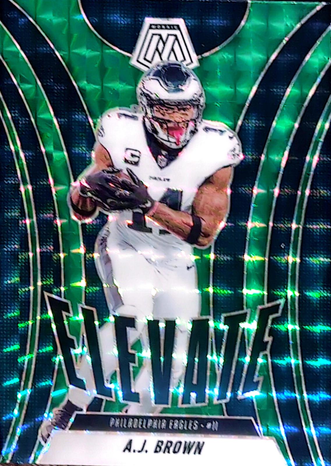 2025 Panini Mosaic Elevate A.J. Brown [Mosaic Green] #16 card