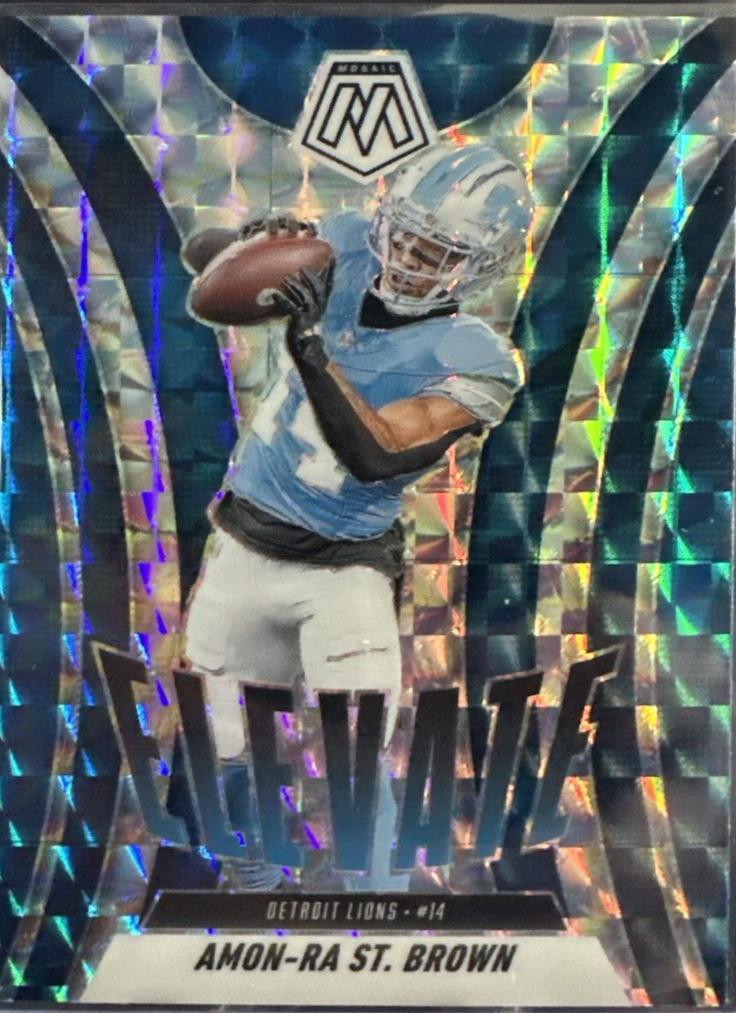 2025 Panini Mosaic Elevate Amon-Ra St. Brown [Mosaic] #15 card