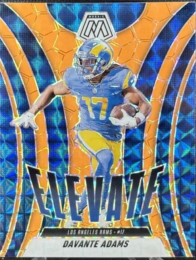 2025 Panini Mosaic Elevate Davante Adams [Mosaic Orange Fluorescent] #17 card