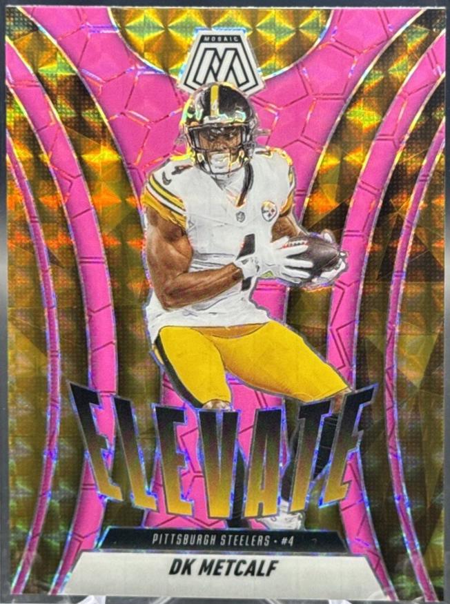 2025 Panini Mosaic Elevate DK Metcalf [Mosaic Pink Fluorescent] #20 card