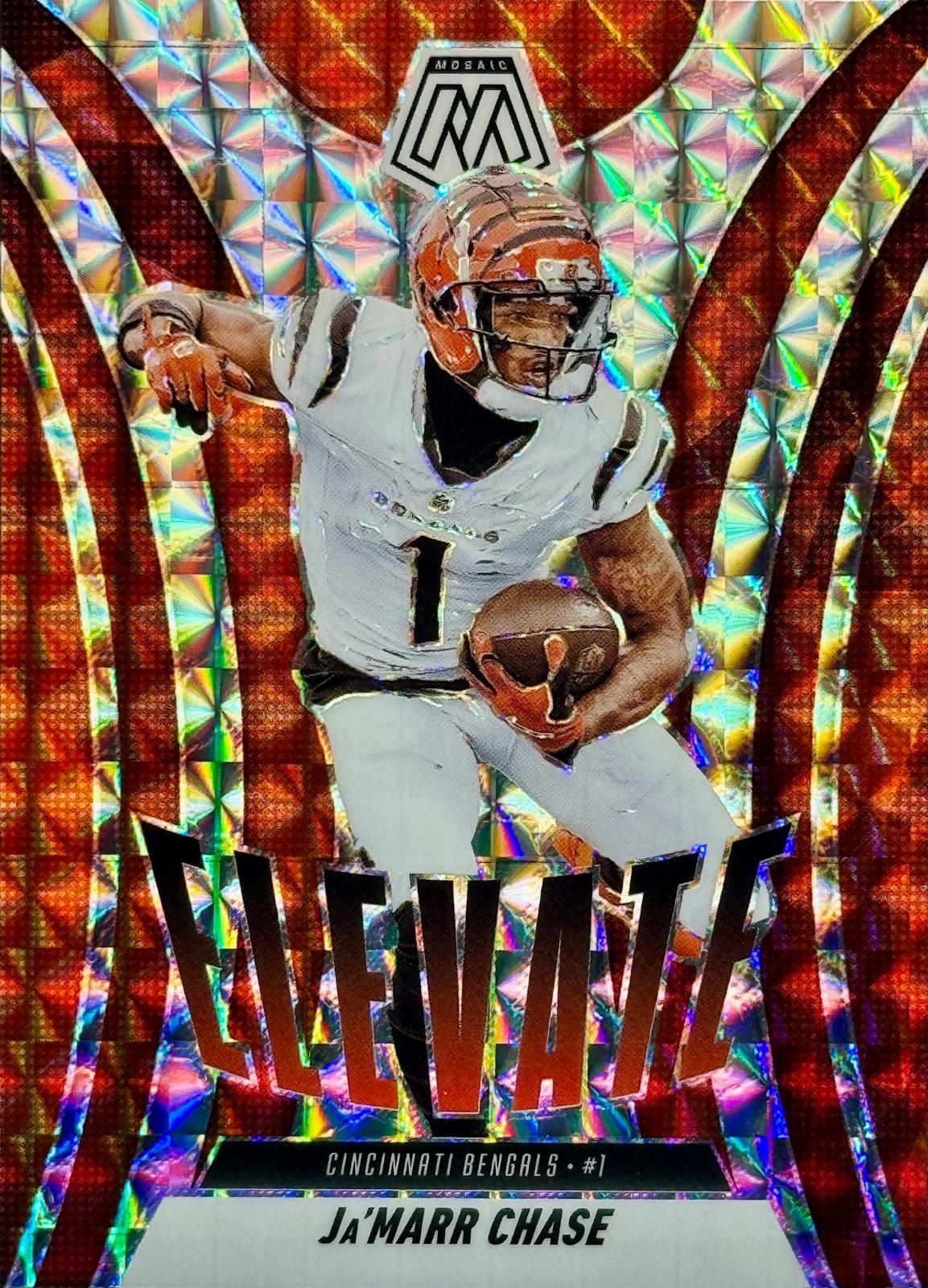 2025 Panini Mosaic Elevate Ja'Marr Chase [Mosaic] #14 card