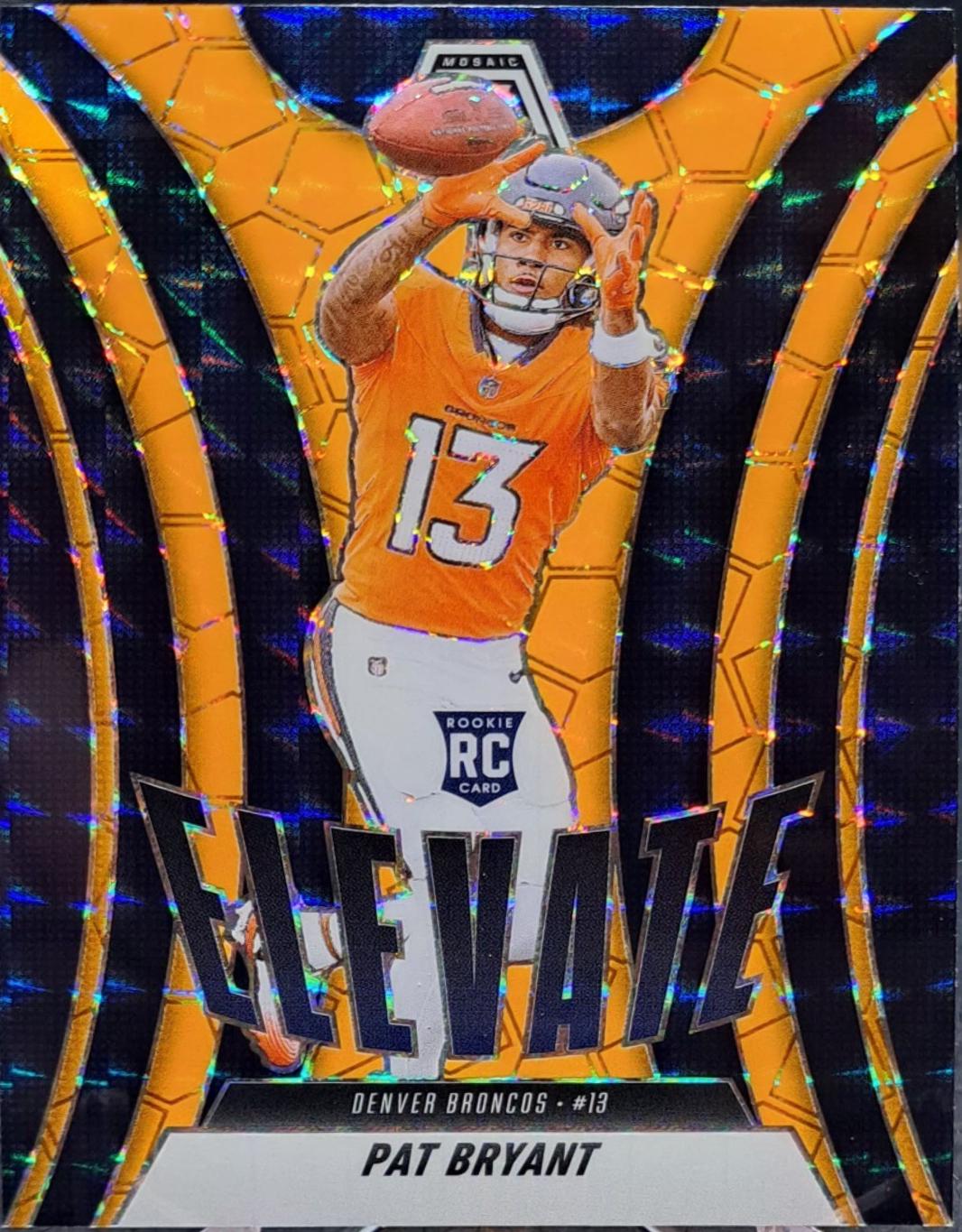 2025 Panini Mosaic Elevate Pat Bryant [Mosaic Orange Fluorescent] #4 card