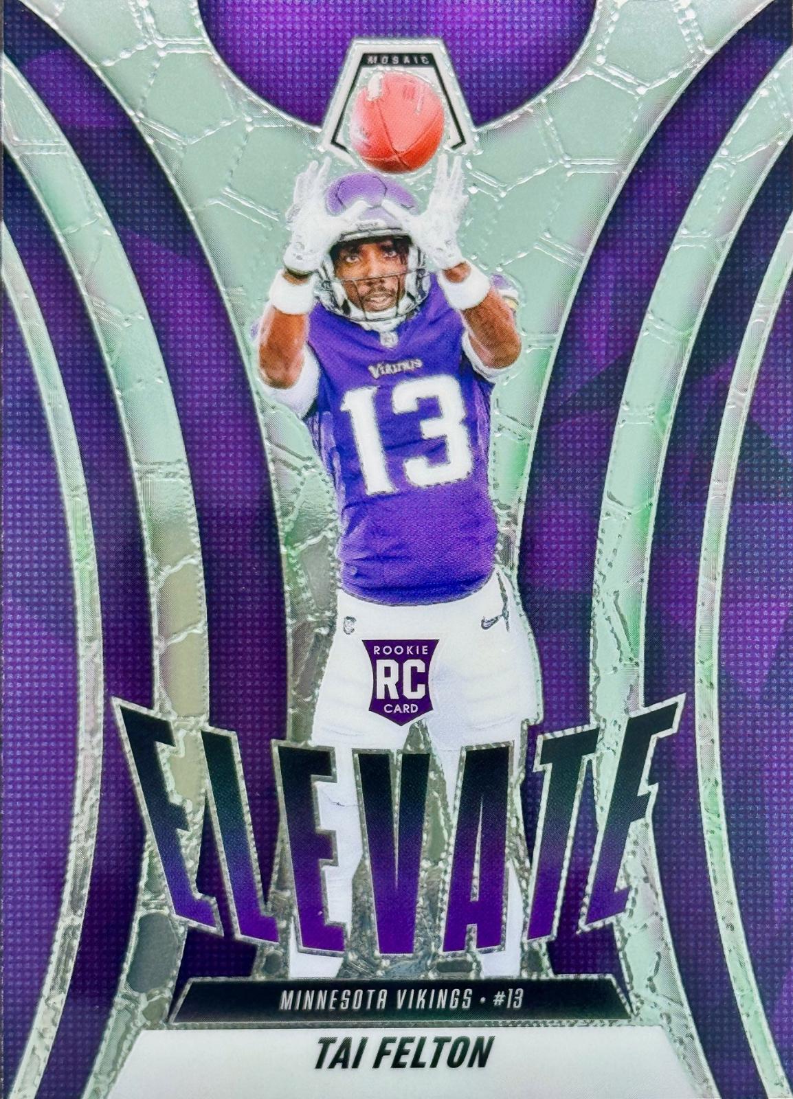 2025 Panini Mosaic Elevate Tai Felton #5 card