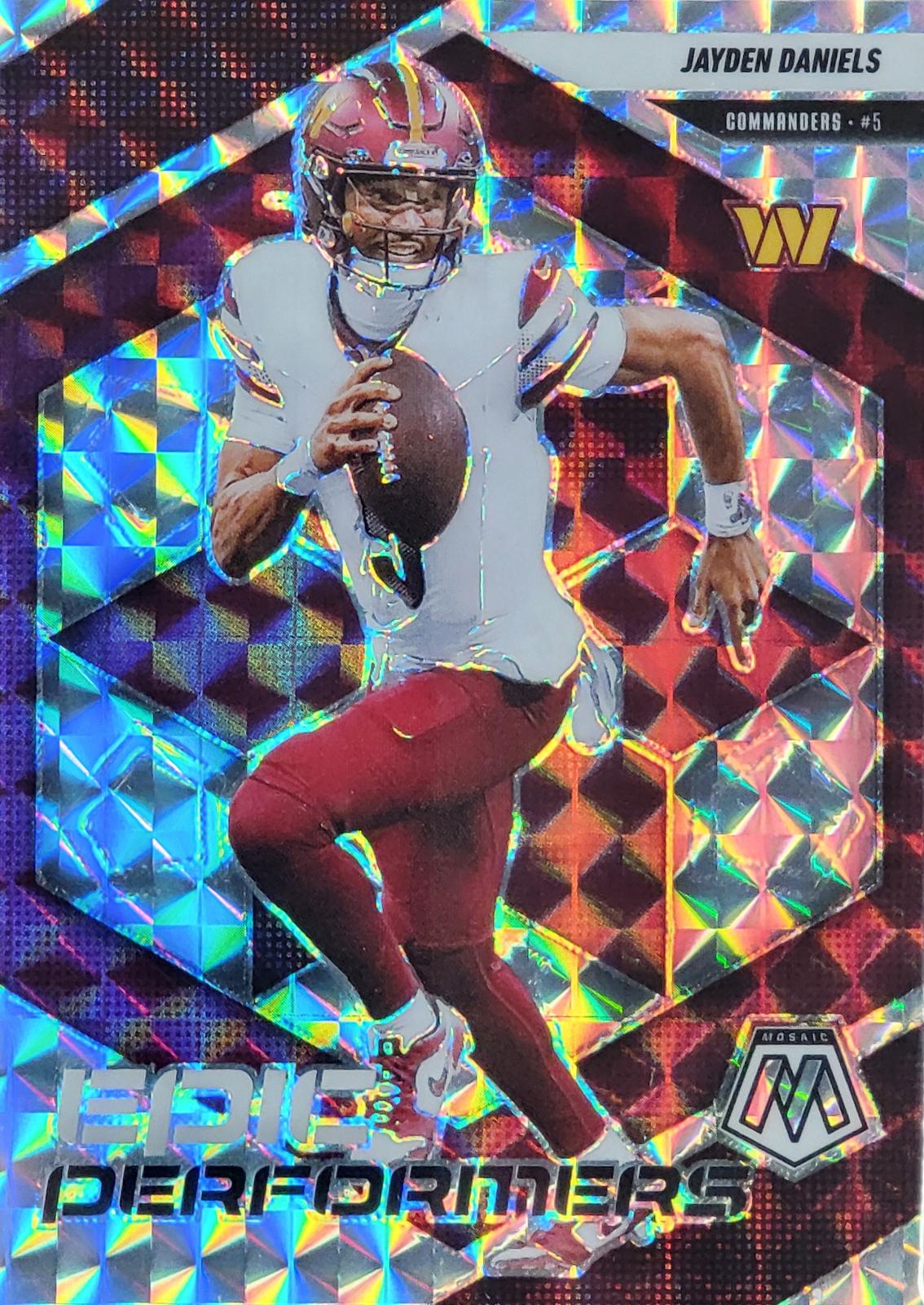 2025 Panini Mosaic Epic Performers Jayden Daniels [Mosaic] #20 card