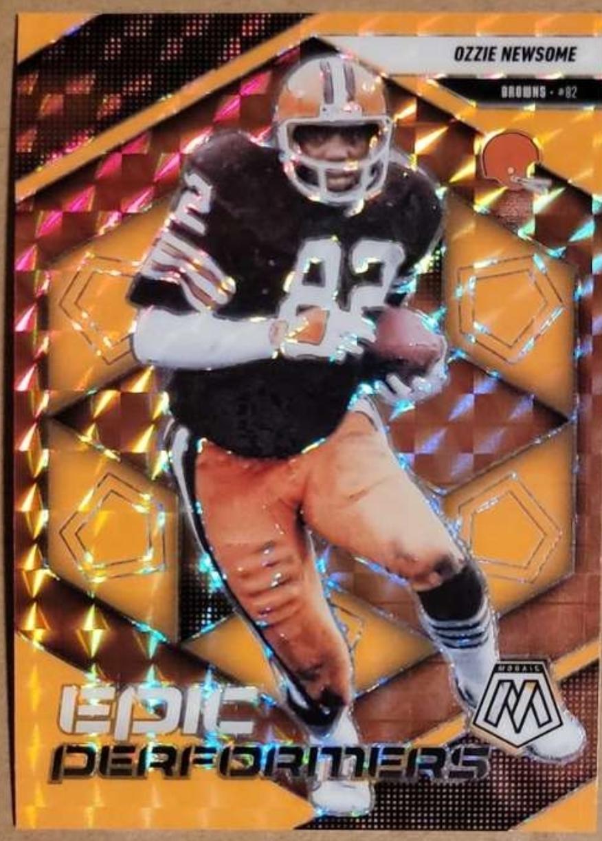 2025 Panini Mosaic Epic Performers Ozzie Newsome [Mosaic Orange Fluorescent] #16 card
